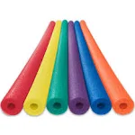 52&#039;&#039; Bright Multicolored Round Foam Swimming Pool Noodles (5pk)