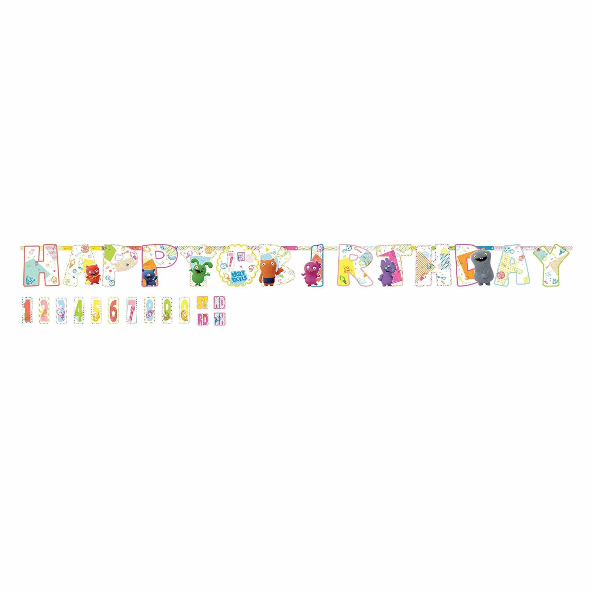 Uglydolls Movie Jumbo Letter Banner Kit (1ct)