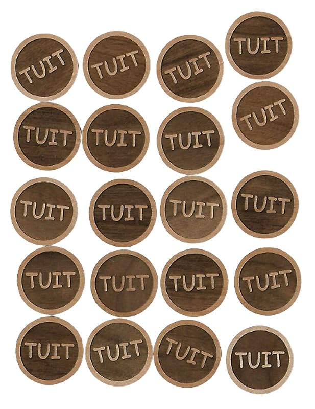 Round TUIT When you get a Round To It Qty of (20) Wood Token Coin