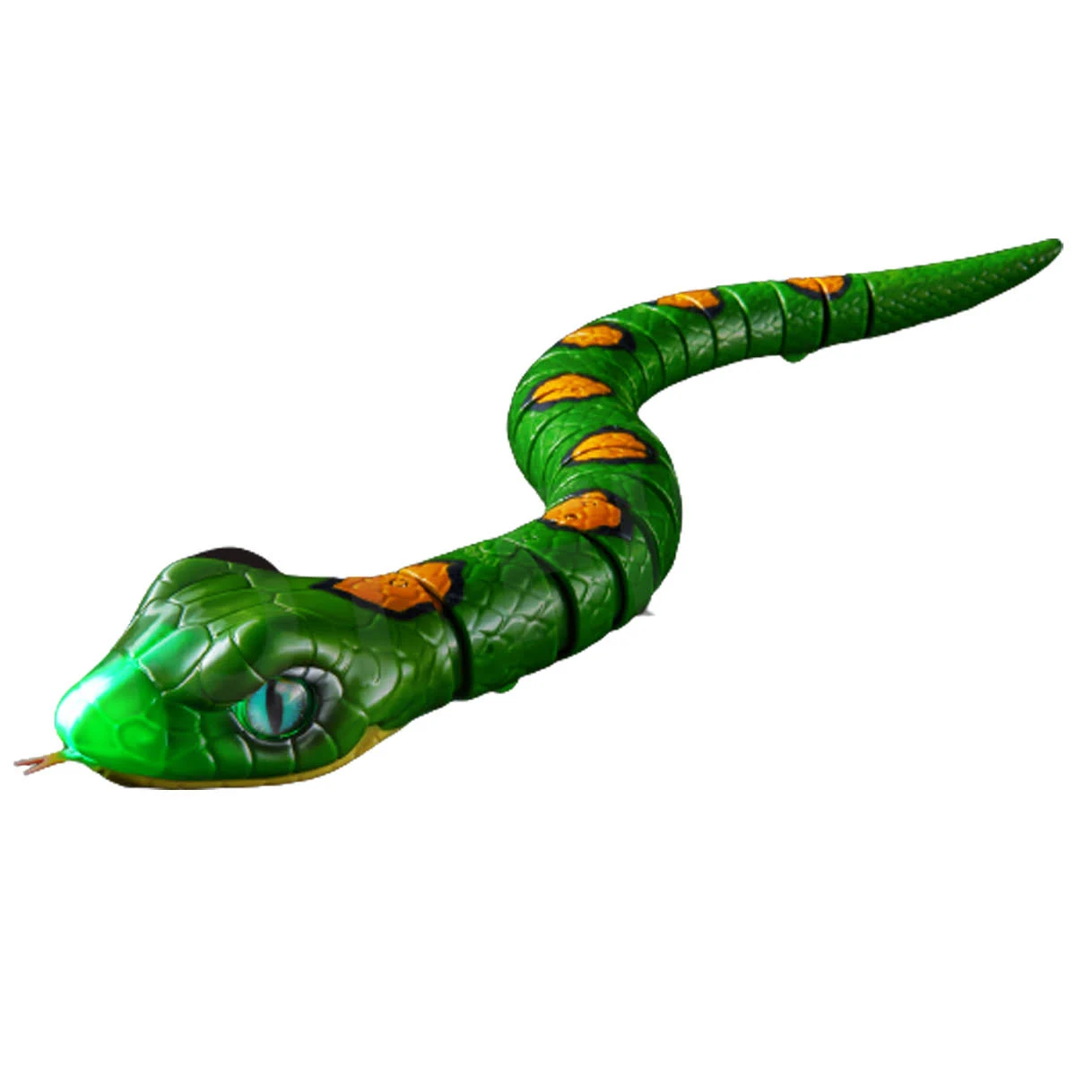 Robo Alive Slithering Snake Series 3 Green by ZURU Battery-Powered Robotic Light Up Reptile Toy That Moves (Green),7150B