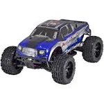 Volcano EPX 1:10 Scale Brushed Electric Monster RC Truck, Blue