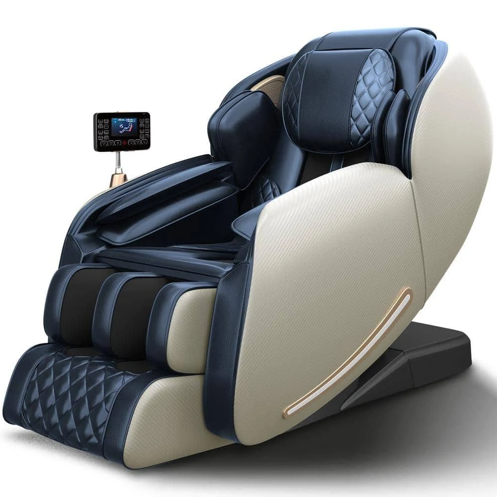 Real Relax 2024 Massage Chair of Dual-core S Track, Full Body Massage Recliner of Zero Gravity with APP Control, Brown