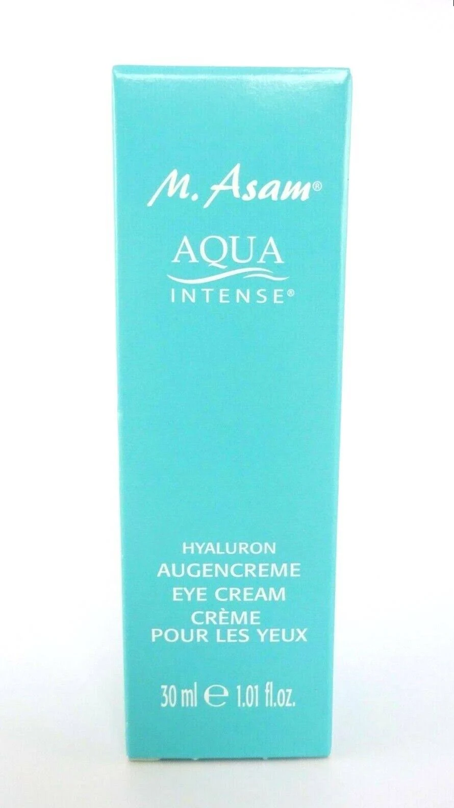 M. Asam Aqua Intense Eye Cream – Gentle Yet Effective Under Eye Cream with Hyaluronic Acid, targets fine lines & wrinkles, cushioning & smoothing effect, for all skin types, 1.01 Fl Oz