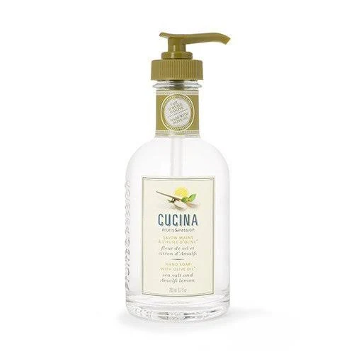 Fruits and Passion's Cucina Purifying Hand Wash - Sea Salt and Amalfi Lemon 6.7 Ounces / 200 Milliliter