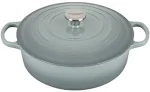 Le Creuset 6.75 qt. Signature Round Wide Dutch Oven | Sea Salt