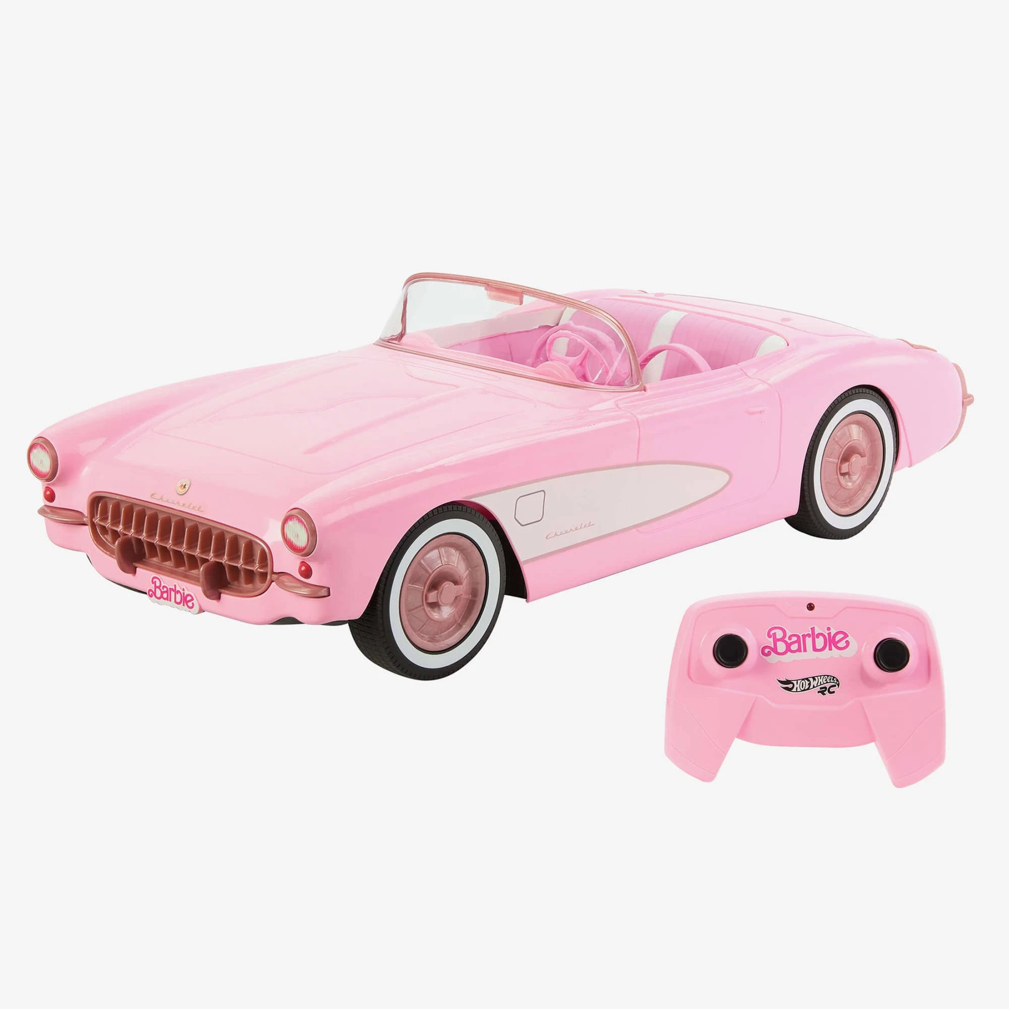 Hot Wheels RC Barbie Corvette, Remote Control Corvette from Barbie The Movie