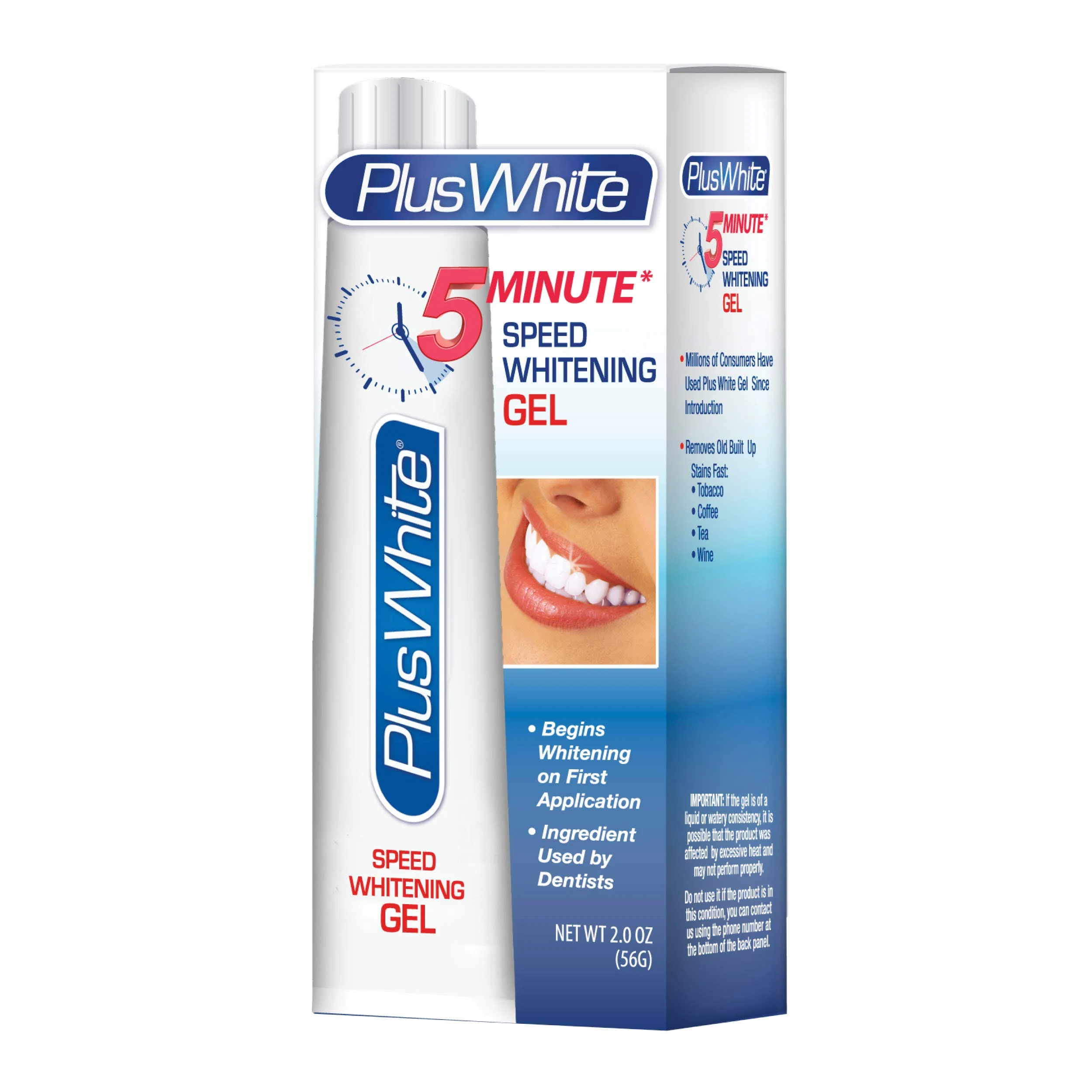 Plus White Speed Whitening Gel Works in 5 Minutes