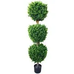 Pure Garden 5 ft. Artificial Triple Ball Hedyotis Tree HW1500006