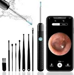 DEETOK Ear Wax Removal, Ear Cleaner with Camera, Ear Wax Removal Kit with 1080p, Ear Camera Otoscope with Light, Ear Cleaning Kit for iPhone, iPad, Android