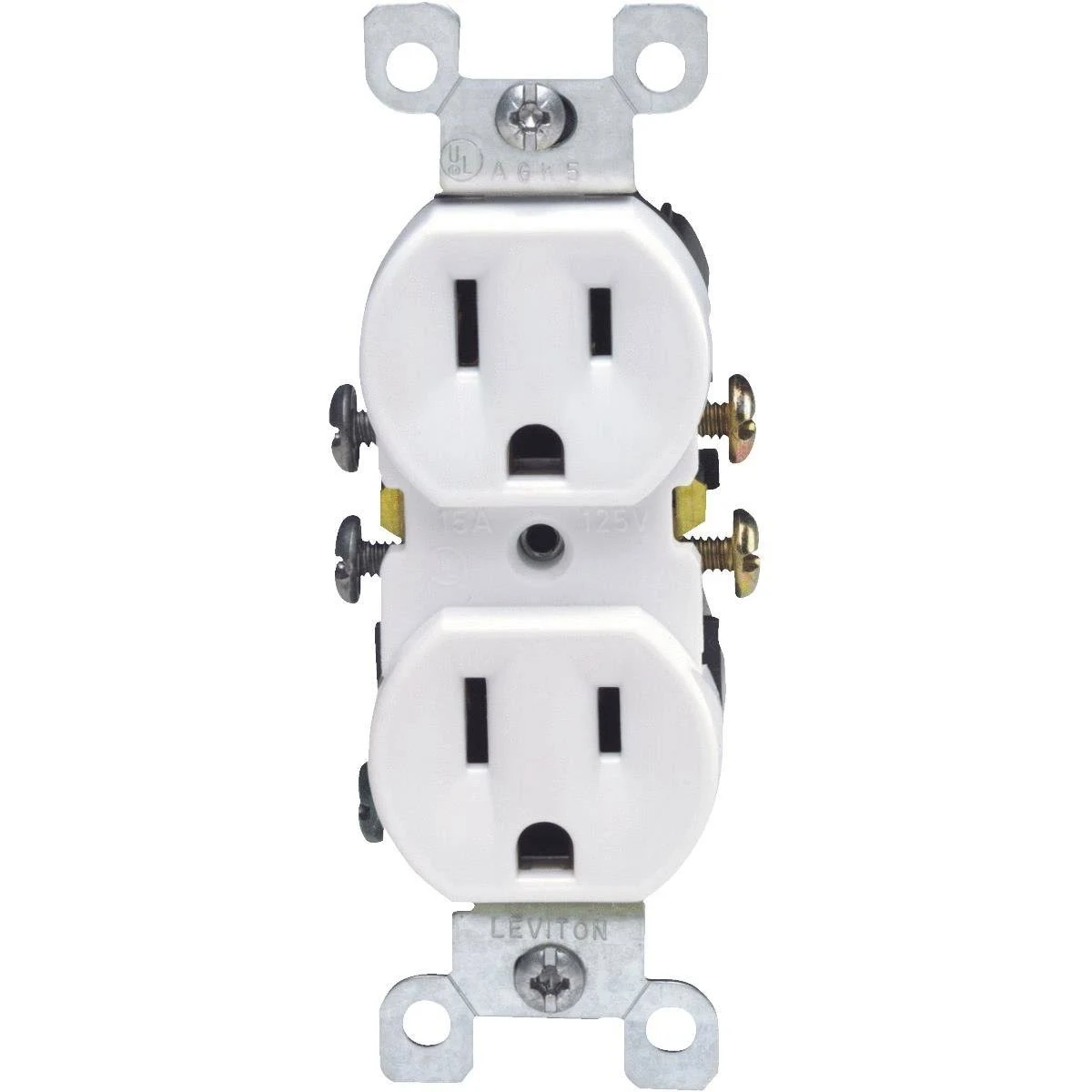 Leviton Duplex Receptacle 15A 125V