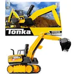 Tonka 6182 Mighty Excavator, Kids Construction Toys for Boys and Girls, Vehicle Toys for Creative Play Trucks for Children Aged 3 +, Yellow & Black