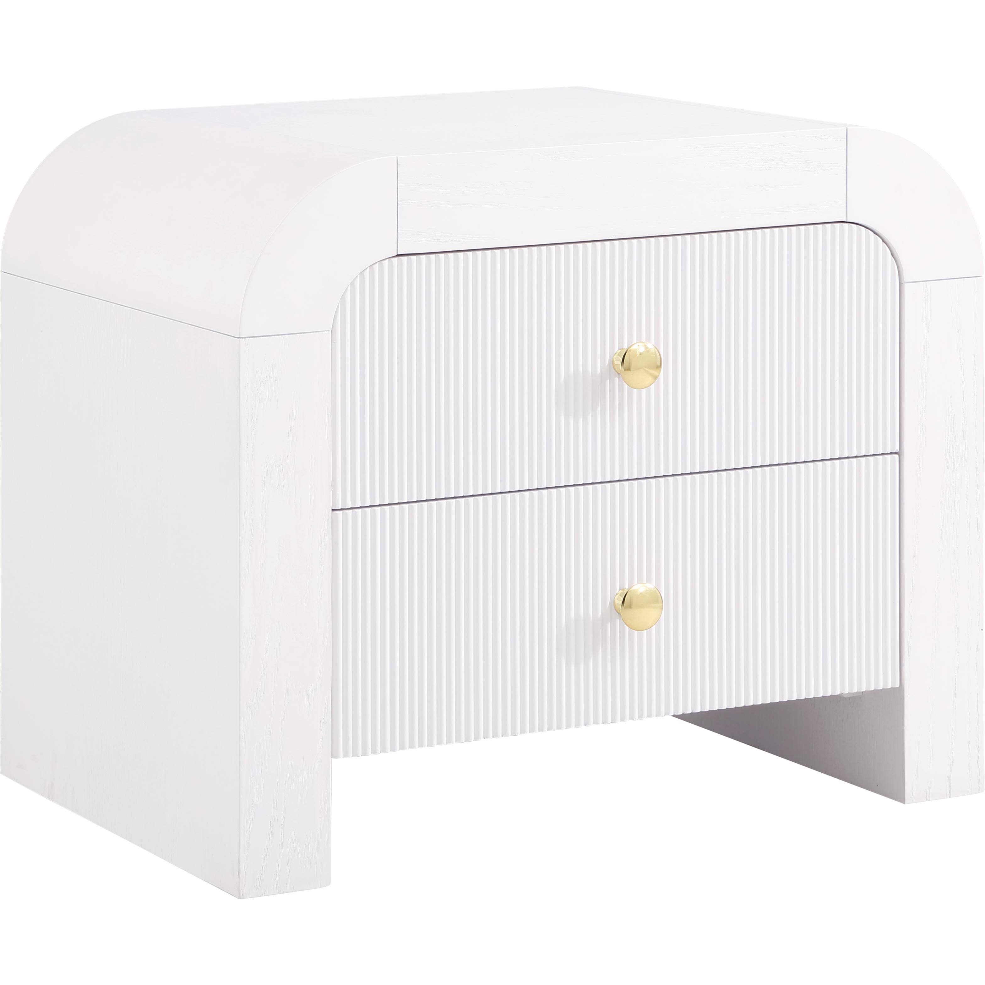 Meridian Furniture Artisto White Night Stand