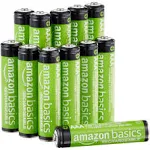 Amazon Basics 8-Pack Rechargeable AA NiMH High-Capacity Batteries, 2400 mAh, Recharge up to 400x Times, Pre-Charged