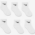 Nike Boys Colourful Pack Socks Set in White