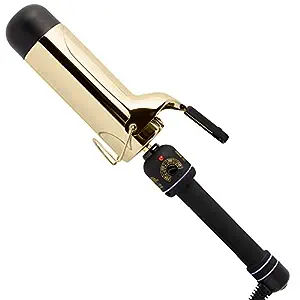 HOT TOOLS Pro Artist 24K Gold Jumbo Curling Iron | Long Lasting, Defined Curls (2 in)