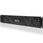 AC Infinity CLOUDPLATE T7-N, Rack Mount Fan Panel 2U, Intake Airflow, for Cooling AV, Home Theater, Network 19” Racks