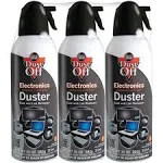 Falcon Dust-Off 10 Oz. Electronic Compressed Gas Dust &amp; Lint Remover - PACK OF 3