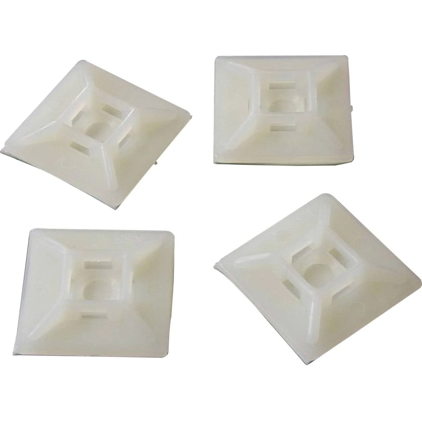 StarTech.com Self-adhesive Nylon Cable Tie Mounts - Pkg of 100 - Cable organizer - HC102