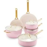 GreenPan - Reserve Ceramic Nonstick 10-Piece Cookware Set - Blush