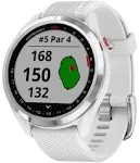 Garmin Approach S42 Polished Silver GPS Golf Watch with All-In-One Golf Bundle