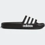 Adidas Adilette Kids' Slide Sandals, Boy's, Size: 6, Black White