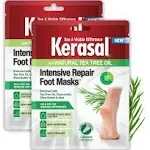 Kerasal, Intensive Repair Foot Masks Plus Natural Tea Tree Oil, 2 Foot Masks