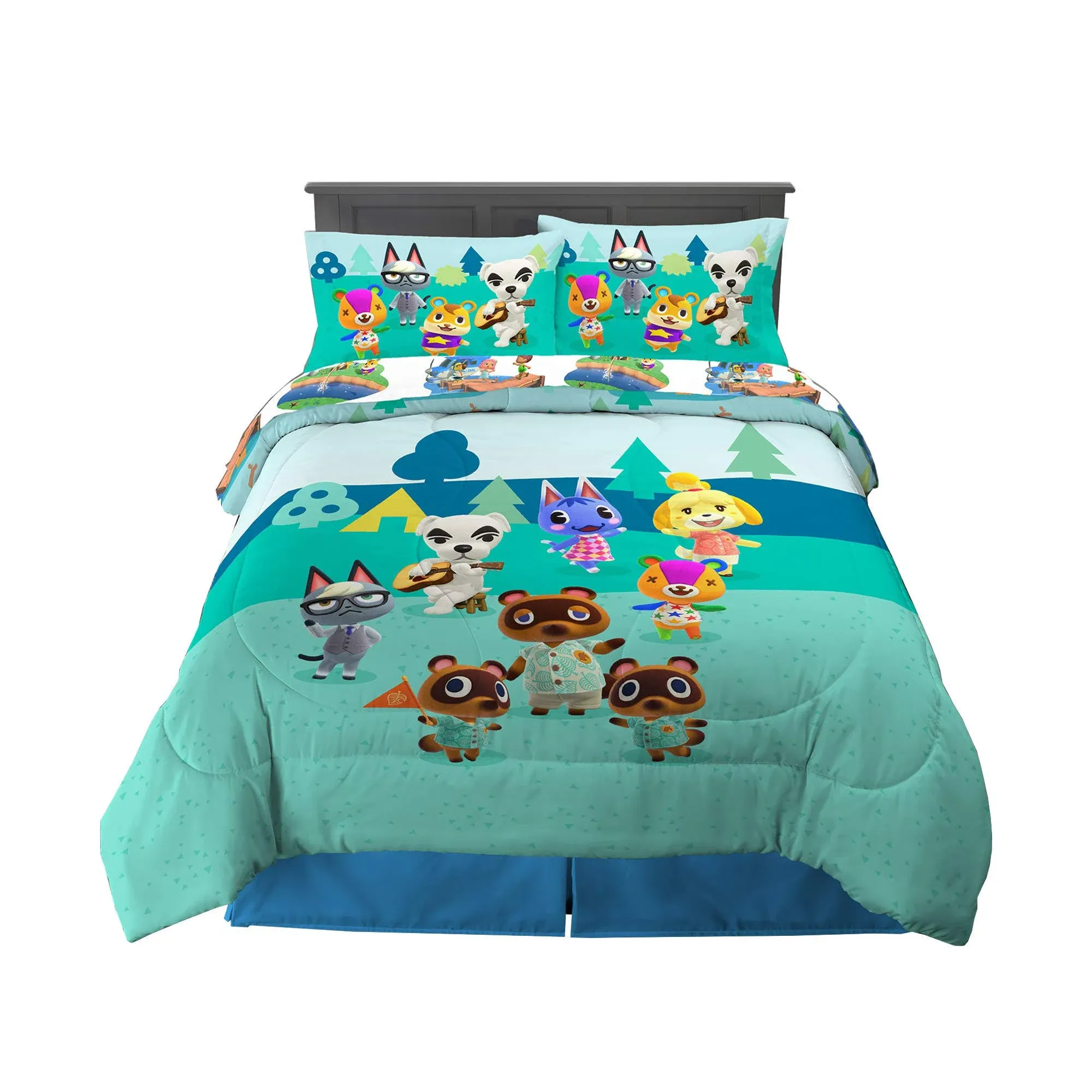 Animal Crossing 5 Pc Full Bed Set