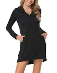 HDE Beach Coverups for Women UPF 50 Long Sleeve Swim Cover Up Dress with Hood