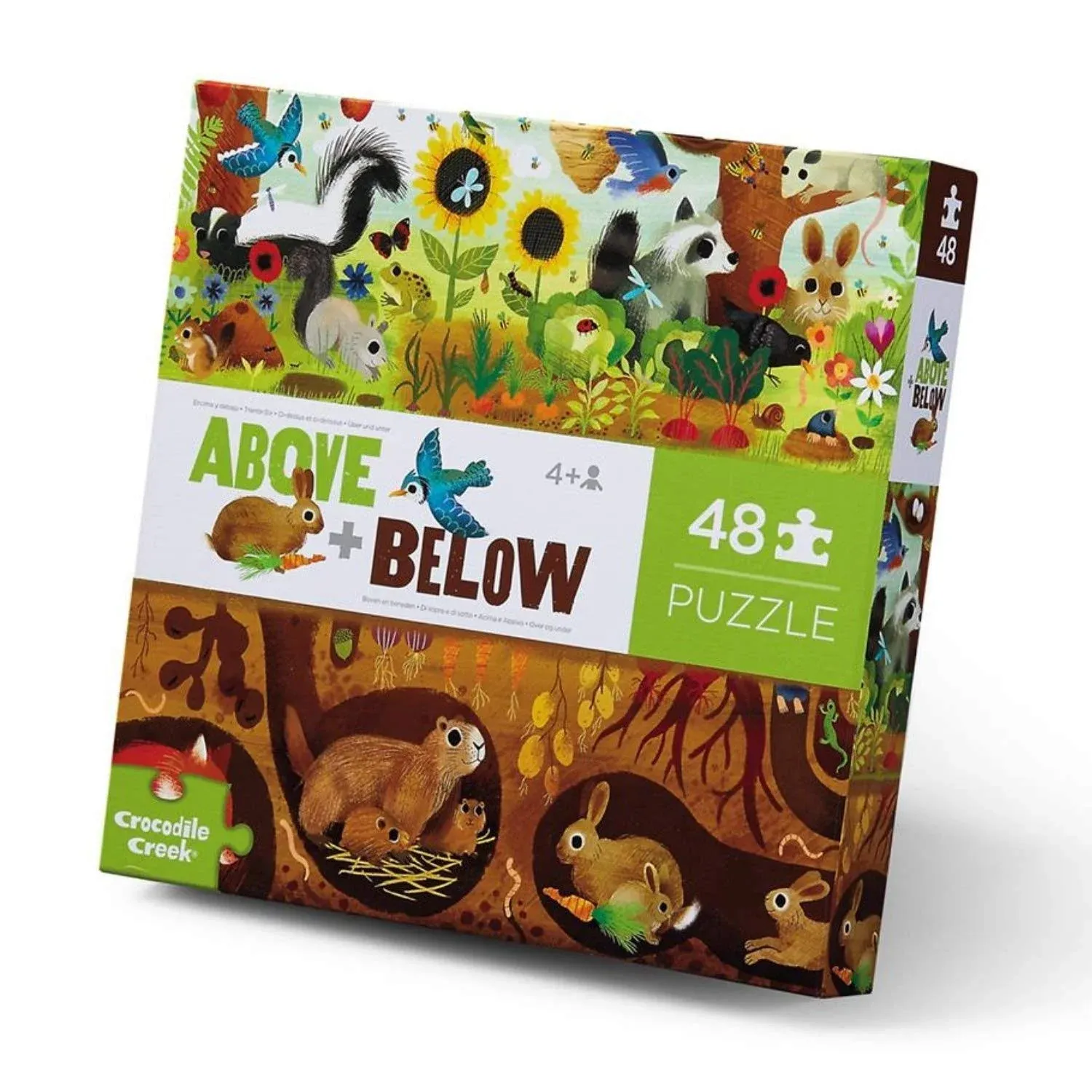 Crocodile Creek 48-Piece Above & Below Puzzle Backyard Discovery