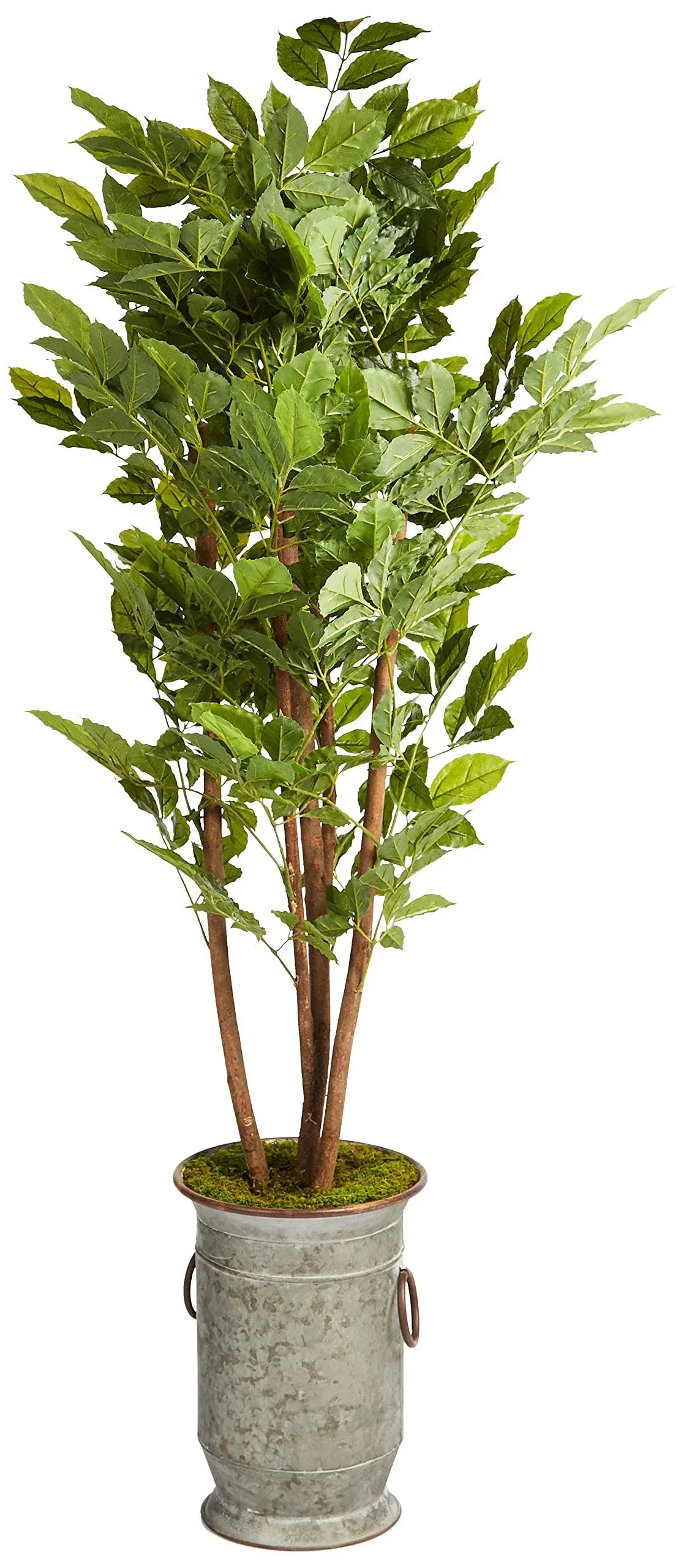 Nearly Natural 55" River Birch Artificial Tree in Decorative Planter