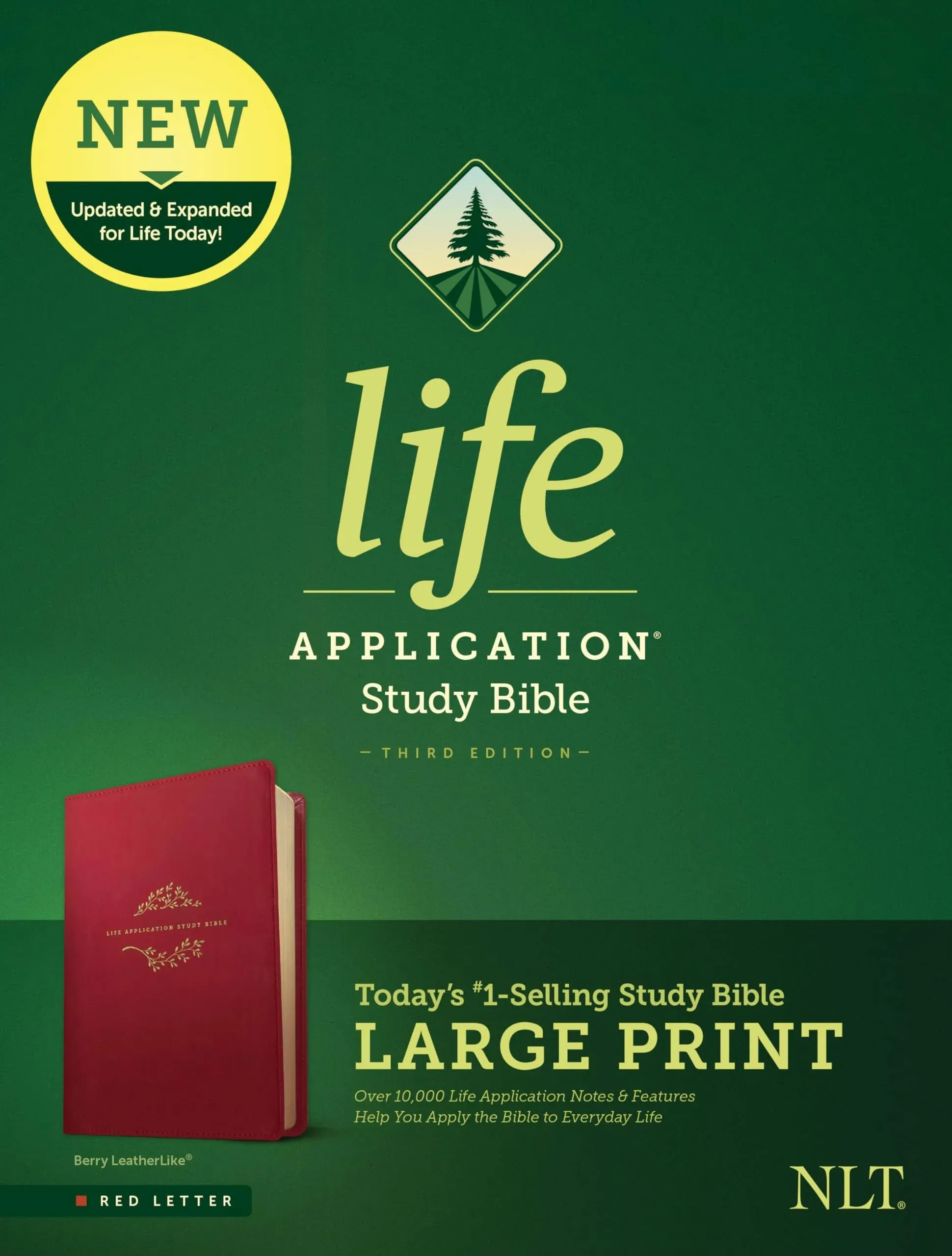 KJV Life Application Study Bible, Third Edition, Large Print (Leatherlike, Teal Blue, Indexed, Red Letter) [Book]