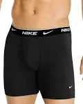 Men's Nike 3-Pack Everyday Stretch Boxer Briefs, Size: Small, Black