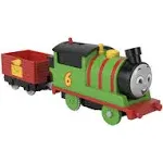 Thomas & Friends Motorized Toy Train Percy Battery-Powered Engine with Tender for Preschool Pretend Play Ages 3+ Years