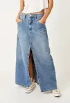 We The Free Come As You Are Denim Maxi Skirt