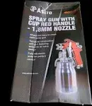 Astro Pneumatic Tool 4008 Spray Gun with Cup - Red Handle 1.8mm Nozzle