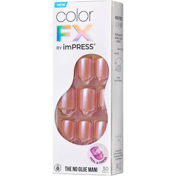 Color FX Press-On Nails - Short, Squoval 'Distraction' | Impress