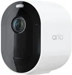 Arlo - Pro 5s 2K 3 Camera Indoor/Outdoor Wire Free Spotlight Security Camera Bundle - White