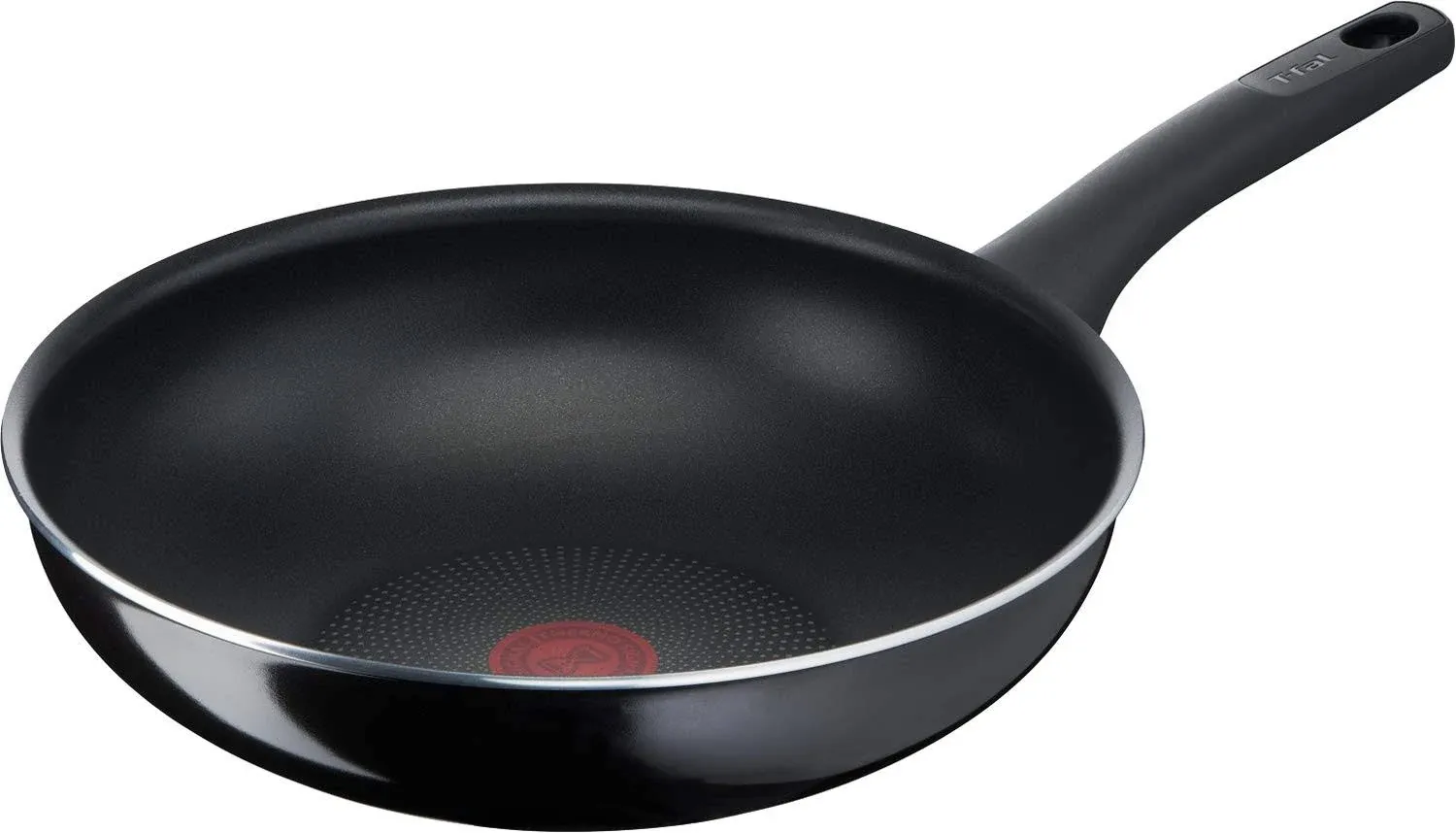 ティファール(T-fal) Tefal D51919 Stir-fry Pot, 11.0 inches (28 cm), Deep Wok, Compatible with Gas Fire, Hard Titanium, Intense Wok Pan, Non-Stick, Easy Care, Black