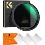 49mm Variable Nd Filters ND2-32 Adjustable Fader Neutral Density ND2 - ND32 Filter, No Spot x Black x Issue, MRC 28-Layer, Ultra Slim, Waterproof