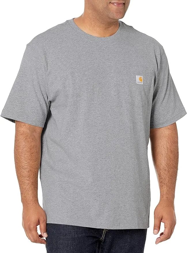 Carhartt Workwear Pocket Short Sleeve T Shirt - Heather/Grey