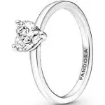 Pandora Sparkling Heart Solitaire Ring