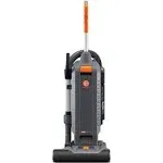 Hoover® Commercial HushTone Vacuum Cleaner with Intellibelt, 13" Cleaning Path, Gray/Orange