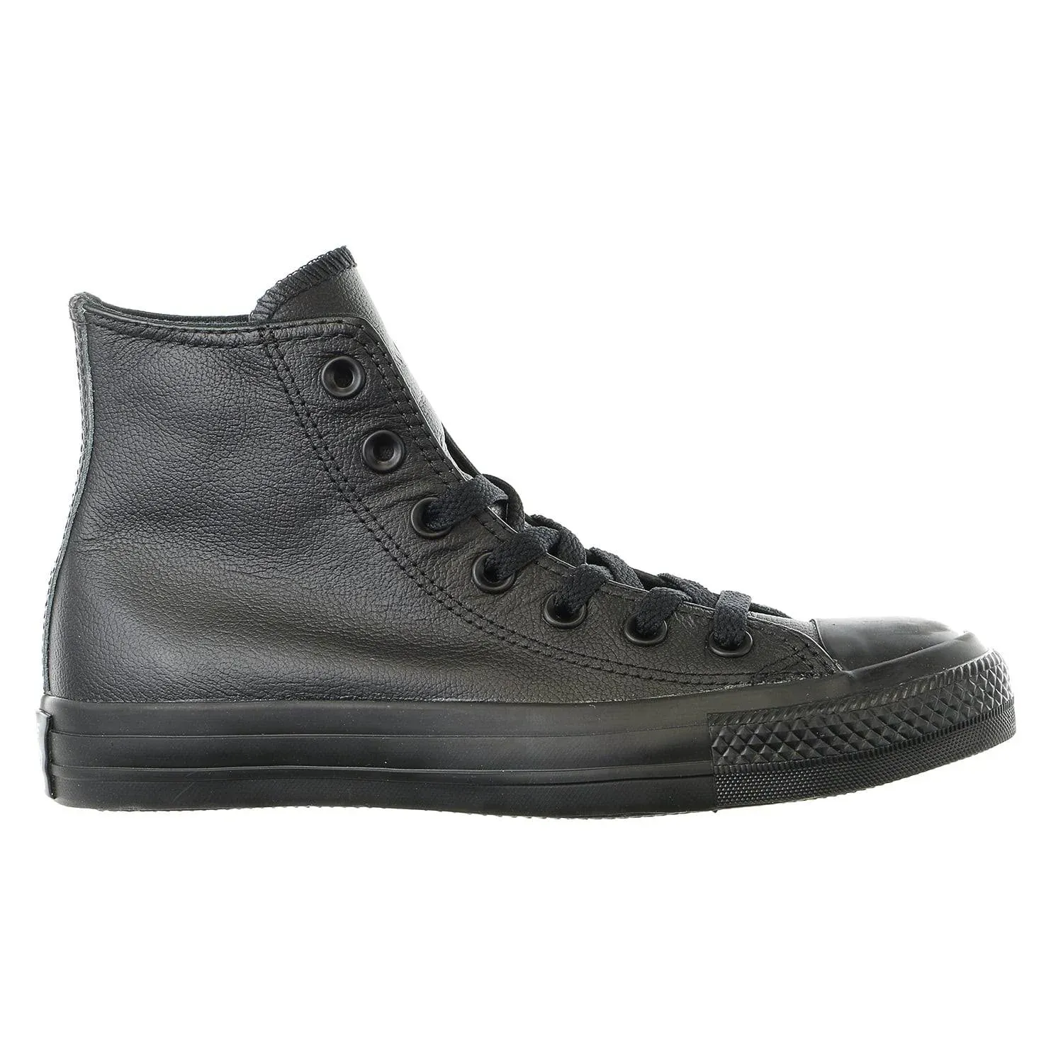 Converse Chuck Taylor All Star Leather High Top Sneaker, Black Mono, 10.5 M US