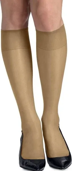 Hanes Silk Reflections Reinforced Toe Knee-Highs