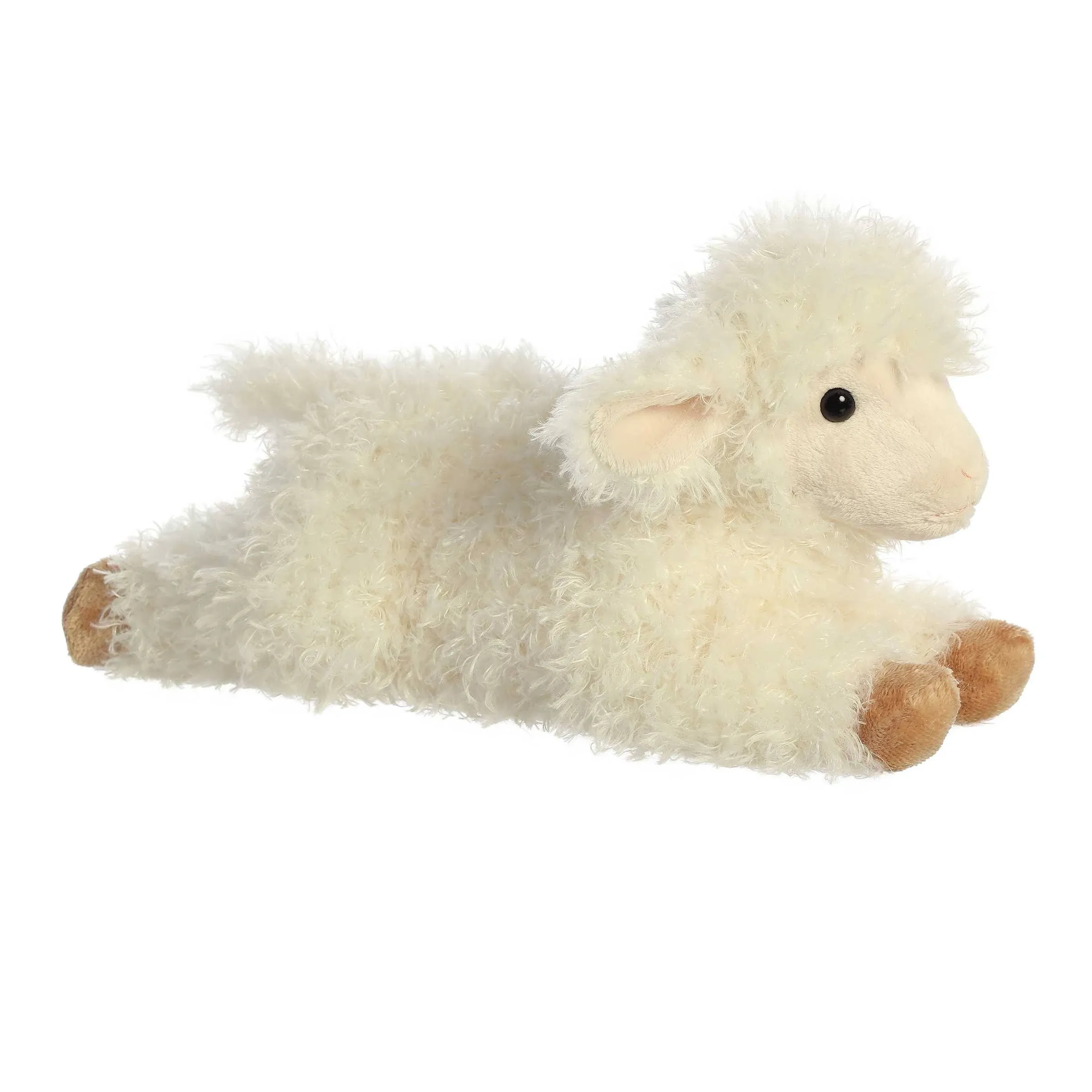 Aurora® Adorable Flopsie™ Luna Lamb™ Stuffed Animal - Playful Ease - Timeless Companions - White 12 Inches