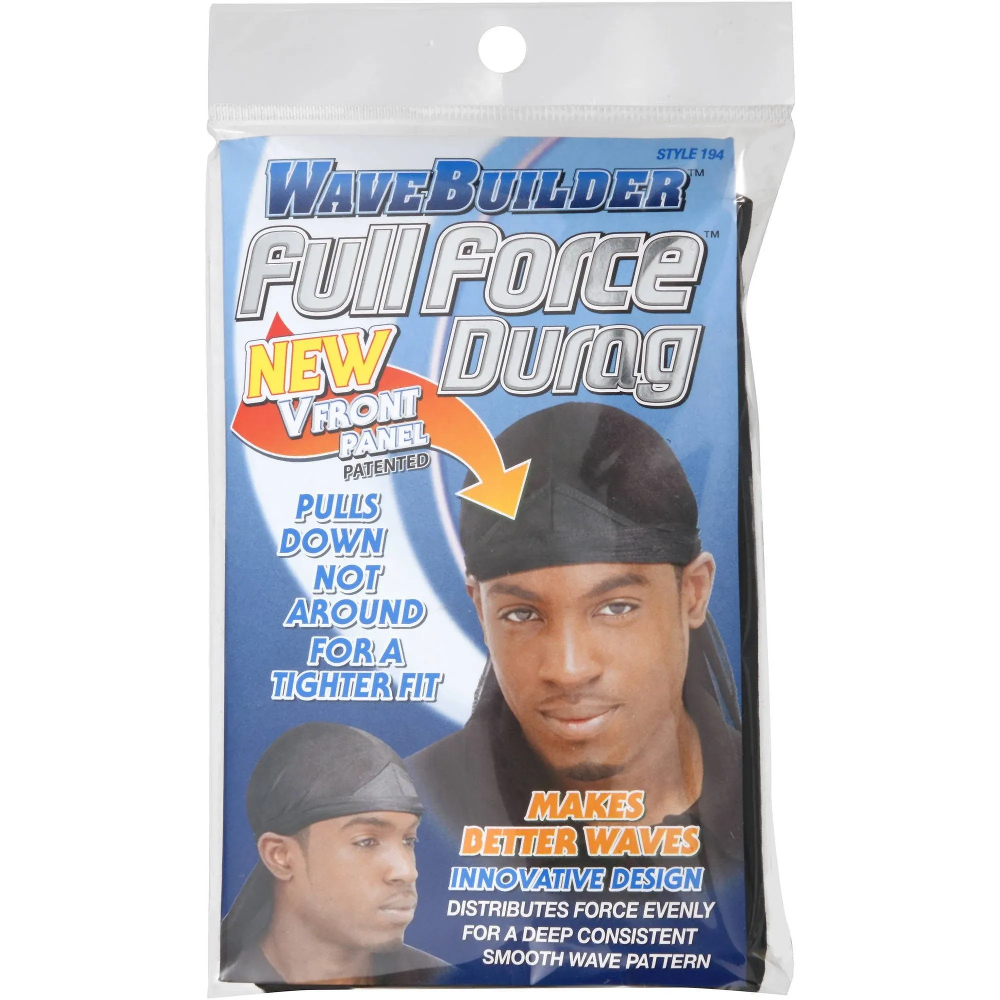 Wavebuilder Full Force Durag Black