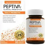 Peptiva Daily Probiotic, 25 Billion CFU, Multi-Strain Probiotics, 30 Count