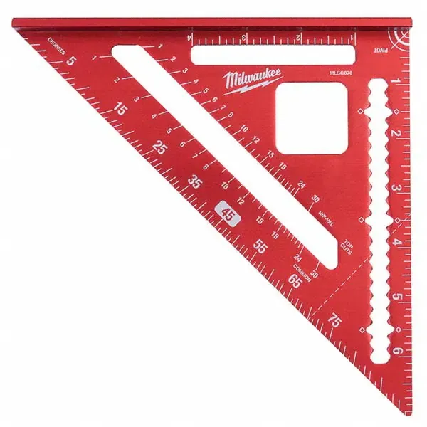 MILWAUKEE 7 in. Magnetic Rafter Square