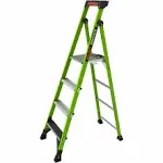 Little Giant Ladders Stepladder,6ft H,1"W Platform,375 lb Cap 15406-001