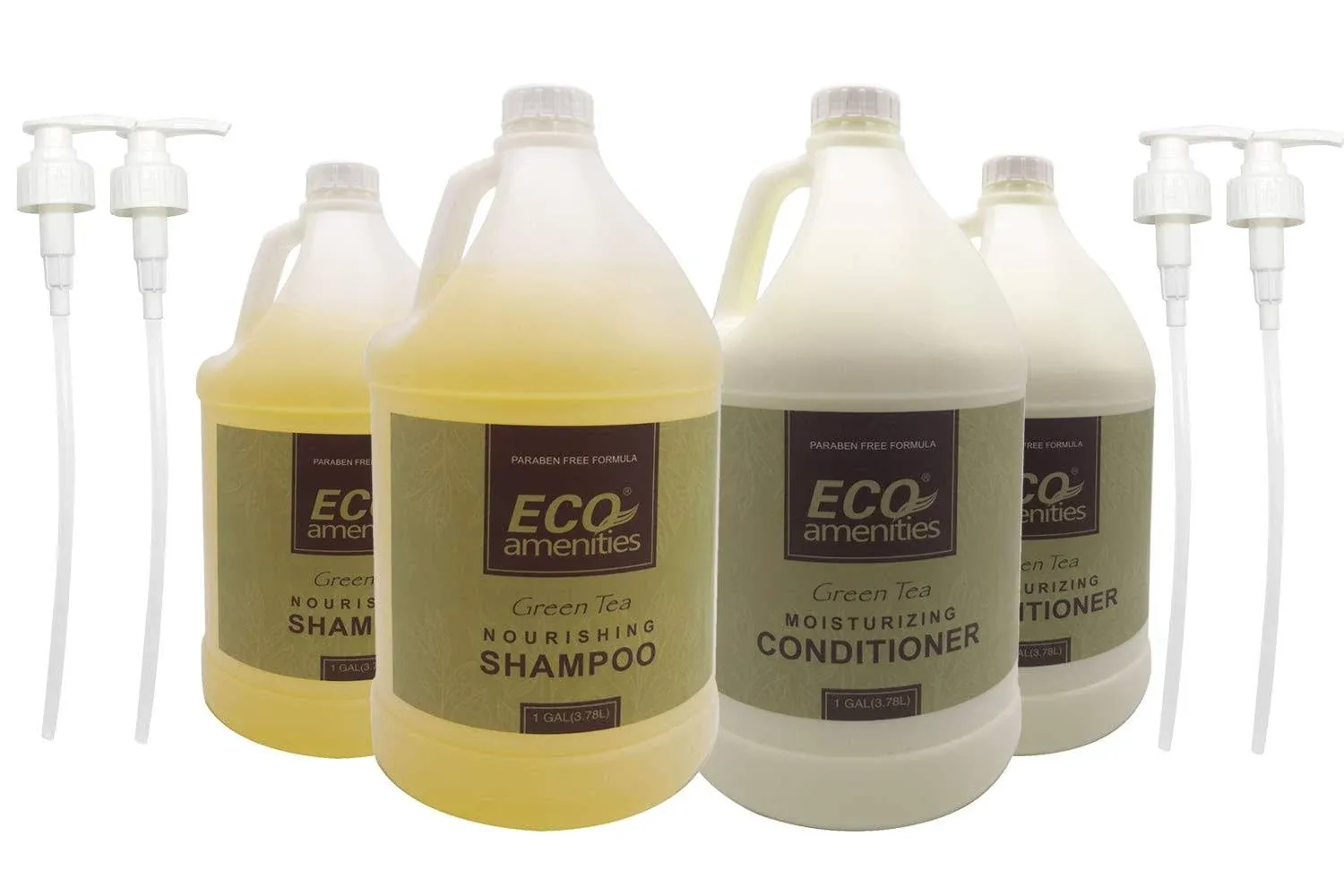 Eco Amenities Gallon Size Nourishing Shampoo and Moisturizing Conditioner Set